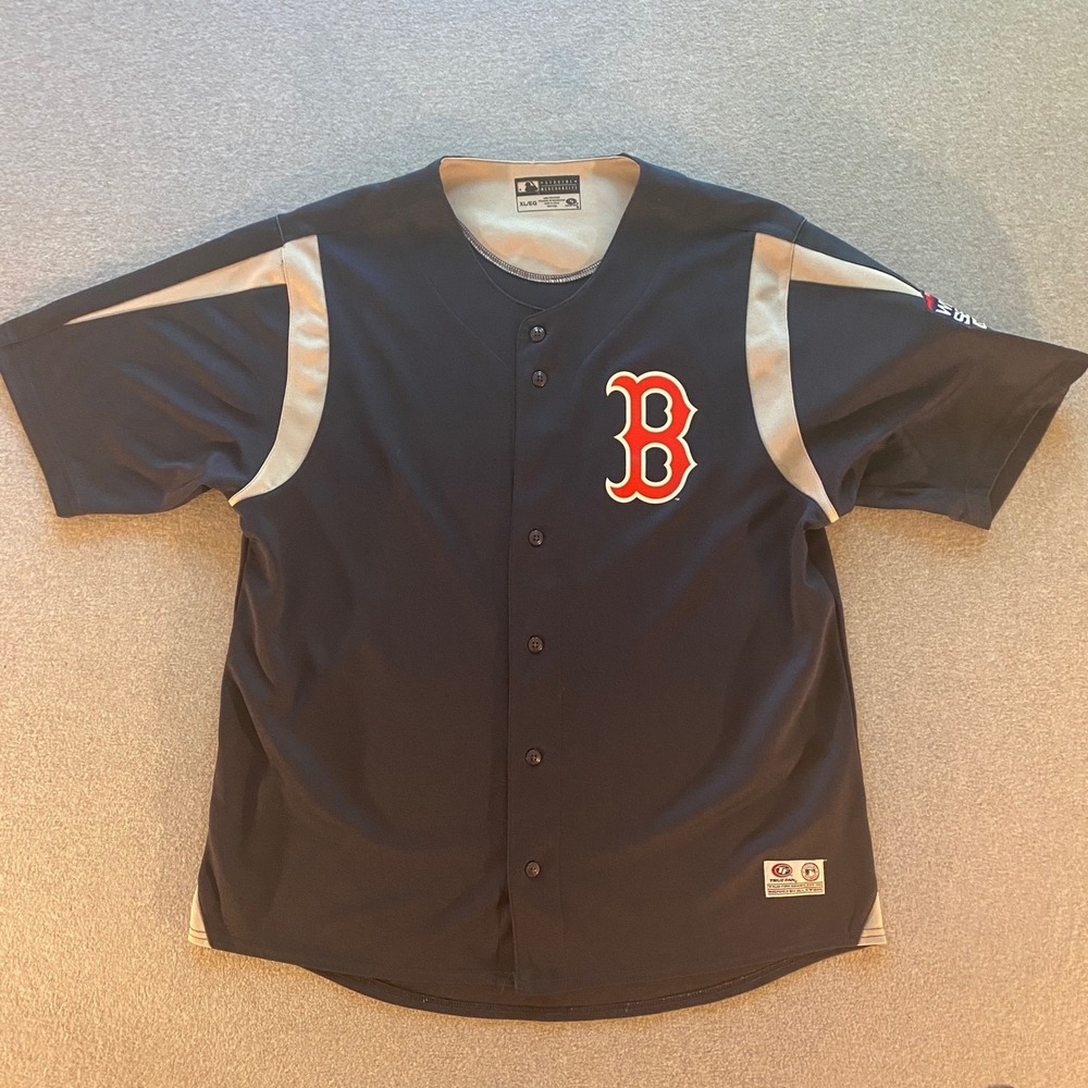 True Fan Boston Red Sox 2018 World Series Champions Jersey Navy Blue Sz XL